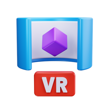 Modelo de realidade virtual  3D Icon