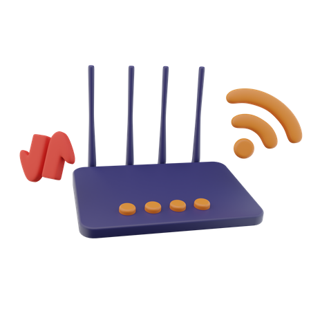 Modem wifi  3D Icon