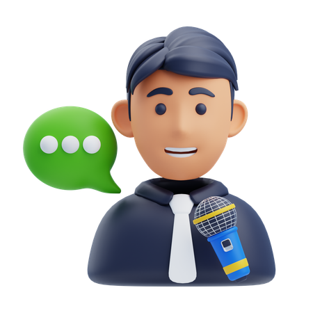 Moderador  3D Icon