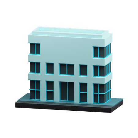 Modern building  3D Icon