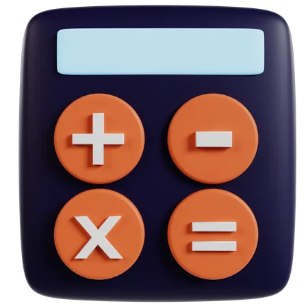 Modern Calculator Interface Design  3D Icon