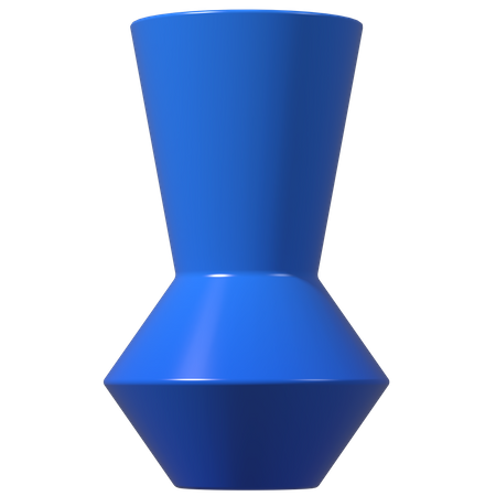 Modern Ceramic Vase  3D Illustration