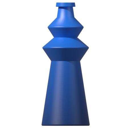 Modern Ceramic Vase  3D Illustration