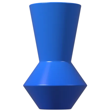 Modern Ceramic Vase  3D Illustration