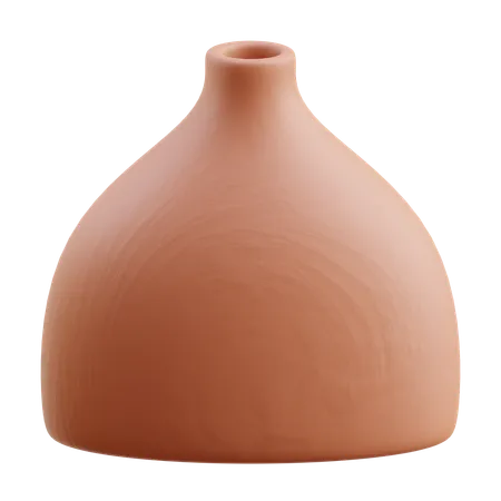 Modern Clay Vase  3D Icon