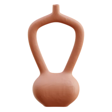 Modern Clay Vase  3D Icon