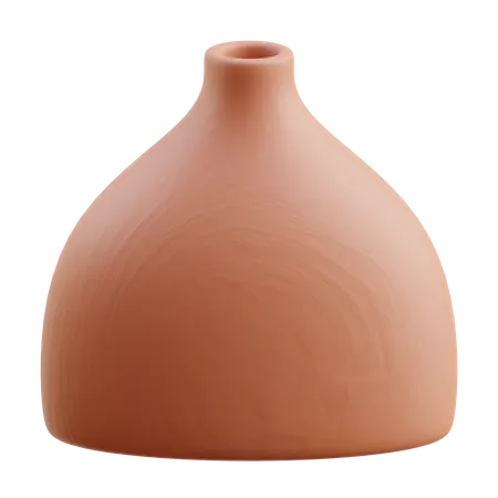 Modern Clay Vase  3D Icon