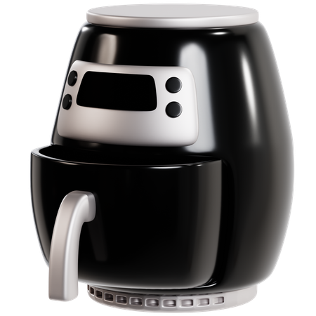 Modern Digital Air Fryer  3D Icon