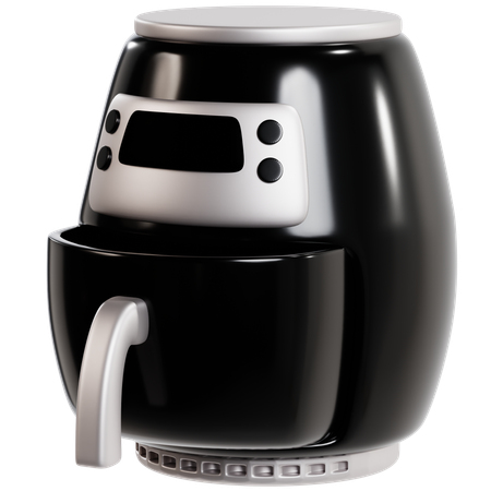 Modern Digital Air Fryer  3D Icon