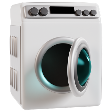 Modern Front-Loading Washing Machine  3D Icon