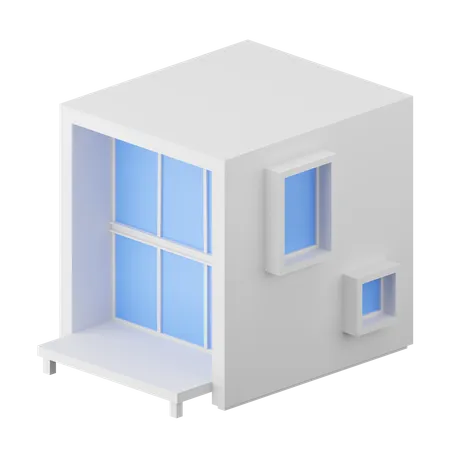 Modern House  3D Icon