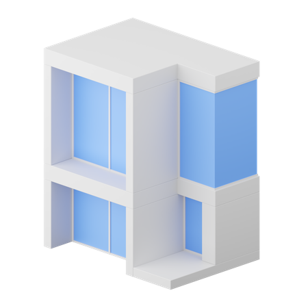 Modern House  3D Icon