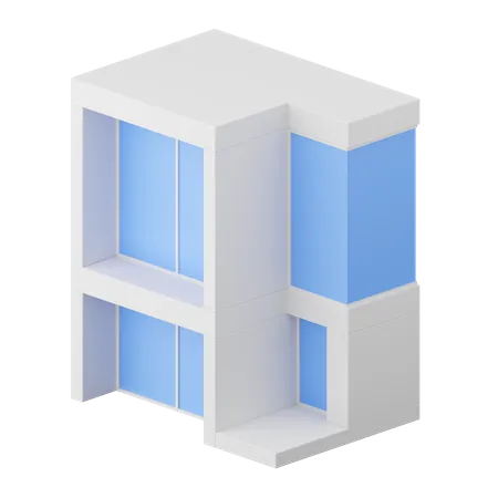 Modern House  3D Icon