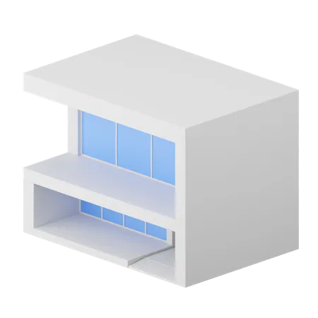 Modern House  3D Icon