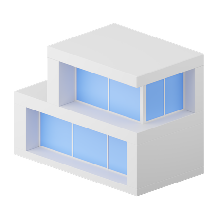 Modern House  3D Icon