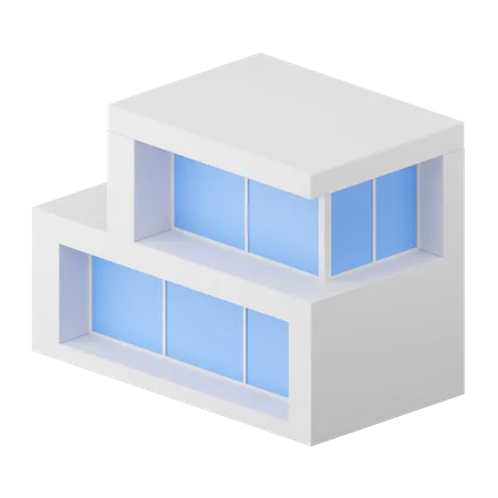 Modern House  3D Icon