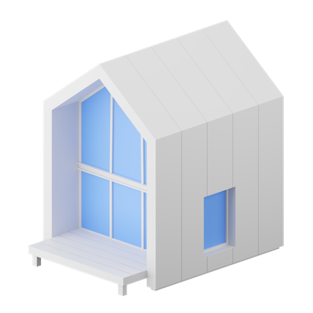 Modern House  3D Icon