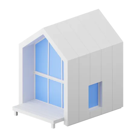 Modern House  3D Icon