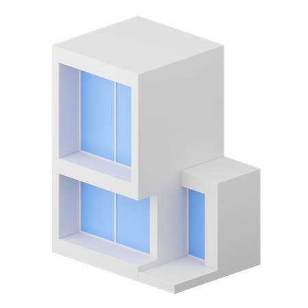 Modern House  3D Icon