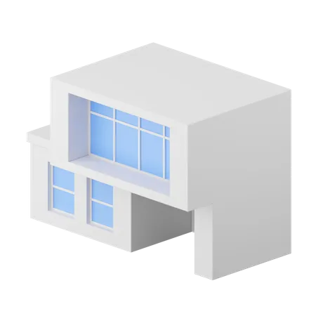 Modern House  3D Icon