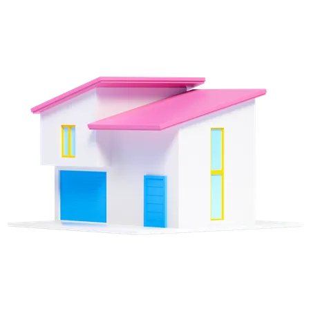 Modern House  3D Icon