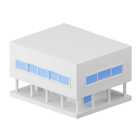 Modern House  3D Icon