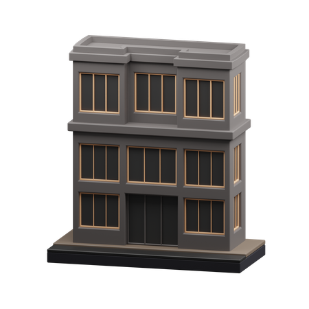Modern house building  3D Icon