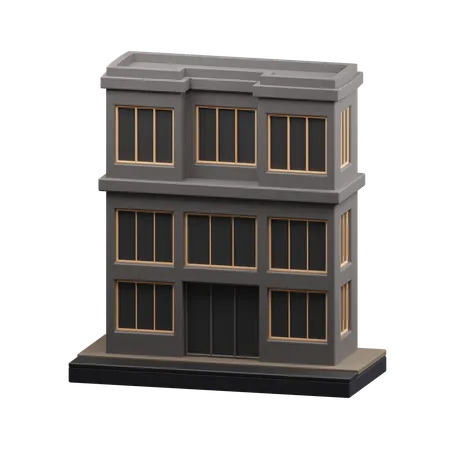 Modern house building  3D Icon