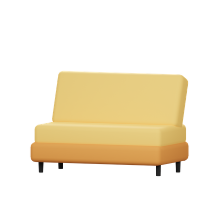 Modern sofa 3D Icon