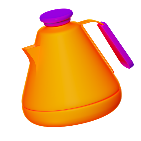 Modern Teapot 3D Icon