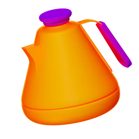 Modern Teapot  3D Icon