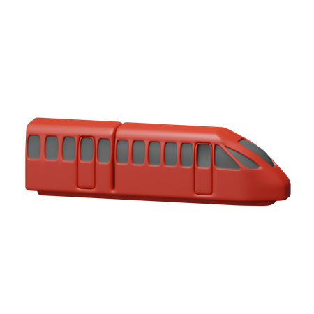 Modern train  3D Icon