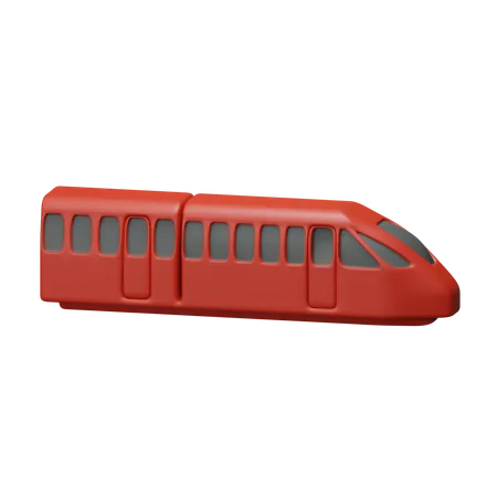 Modern train  3D Icon