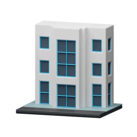 Modern villa building  3D Icon