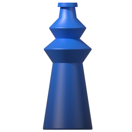 Moderne Keramikvase  3D Illustration