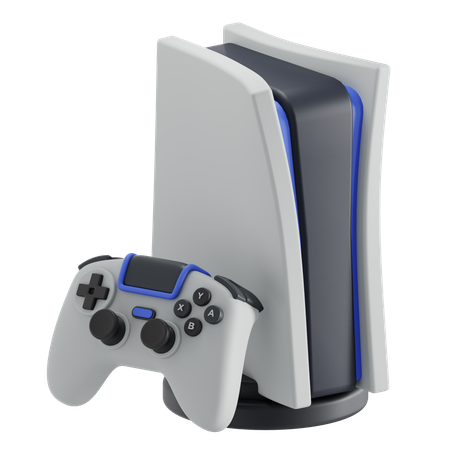 Moderne Konsole und Controller  3D Icon