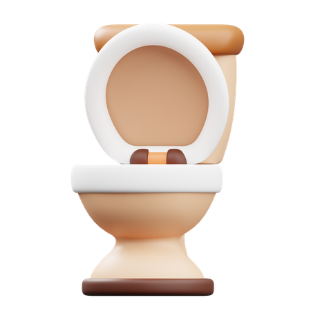 Moderne Toilette  3D Icon