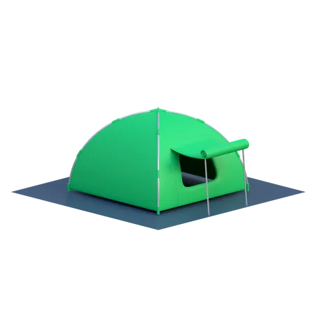 Modernes Zelt Symbol Im Freien Wandern 3 D Illustration 3D Icon