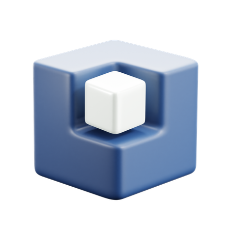 Modifier un cube carré  3D Icon