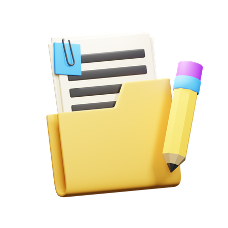 Modifier un document  3D Icon