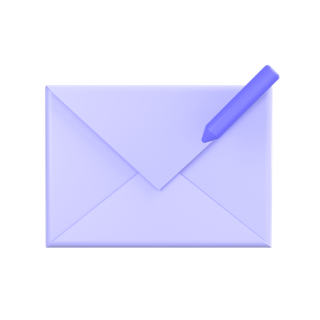Modifier le courrier  3D Icon