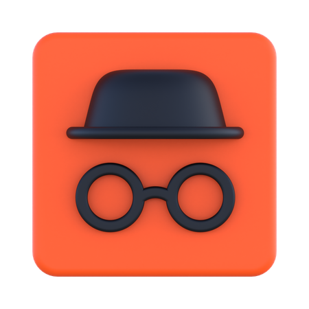 Modo incógnito  3D Icon