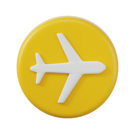 Modo avião  3D Icon