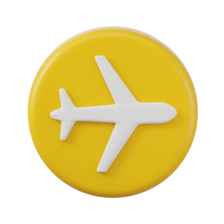 Modo avião  3D Icon