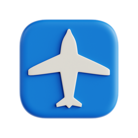 Modo avião  3D Icon