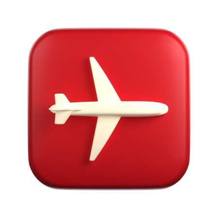 Modo avión  3D Icon