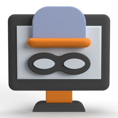 Modo incógnito  3D Icon