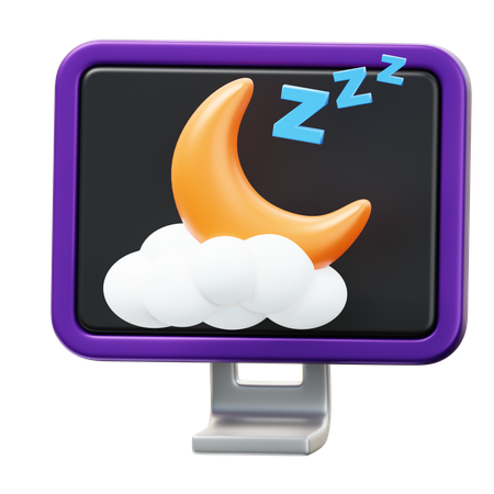 Modo de sueño  3D Icon