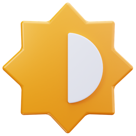 Modo escuro  3D Icon