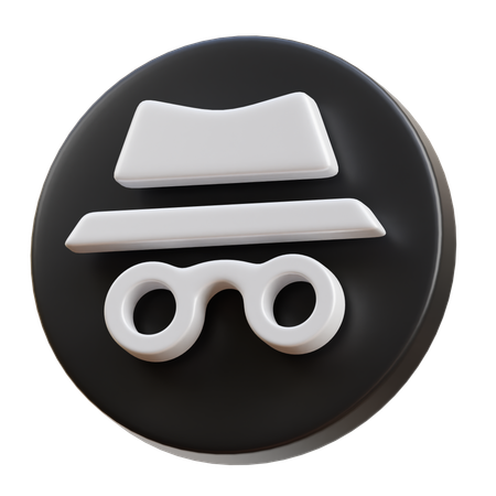 Modo incógnito  3D Icon